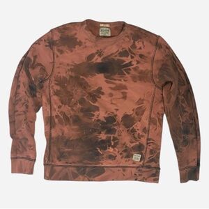 Jack & Jones Tie-Dye Rust/Brown Crewneck Sweater